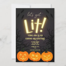Halloween Pumpkin Carving Party Einladung