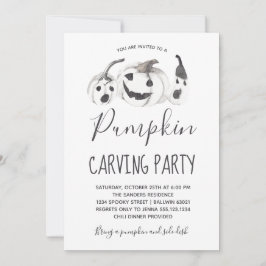 Halloween Pumpkin Carving Party Einladung