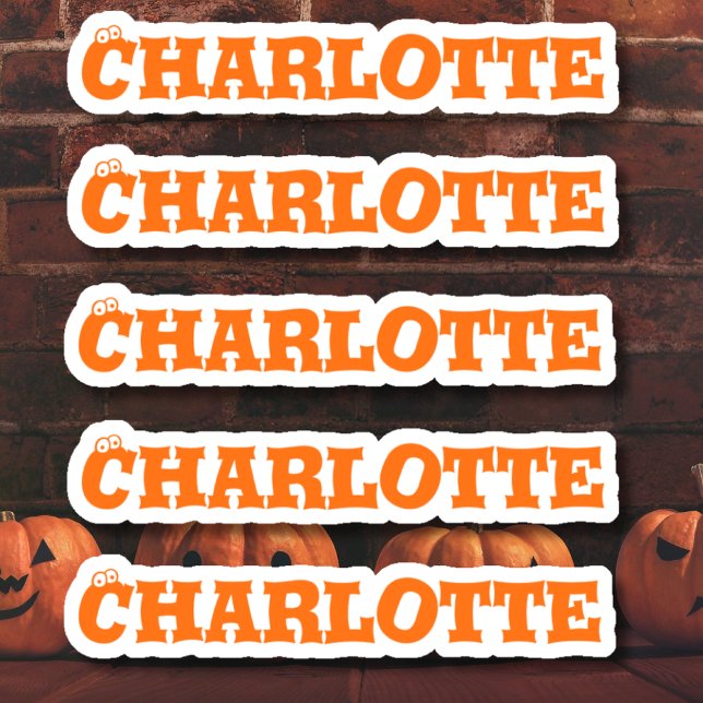 Halloween | Pumpkin Color Name Sticker (Von Creator hochgeladen)