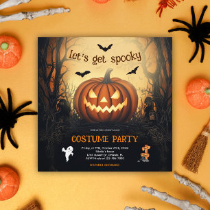 Halloween Pumpkin Costume Party Einladung