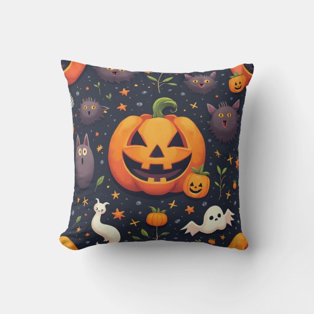 Halloween Pumpkin Cushion Kissen (Vorderseite)