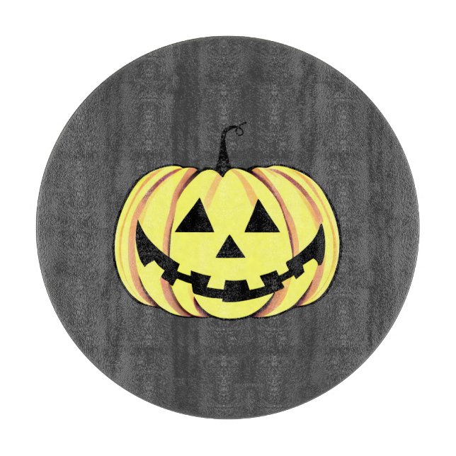 Halloween Pumpkin Cutting Board Schneidebrett (Vorderseite)