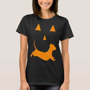 Halloween Pumpkin Dackel Kürbislaterne Costum T-Shirt