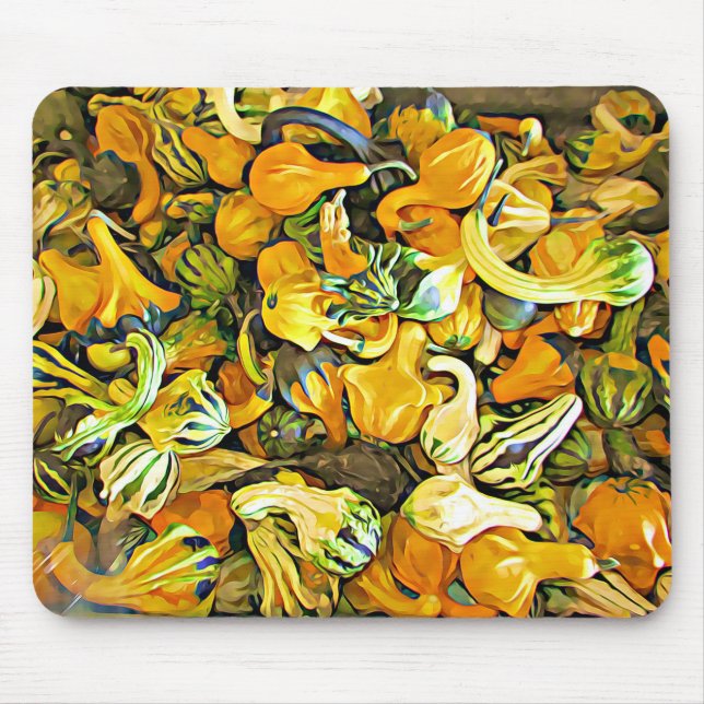 Halloween Pumpkin Dekorative Squash Maus Pad Mousepad (Vorne)