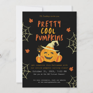 Halloween Pumpkin-Einladung Einladung
