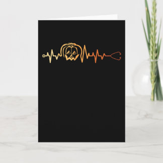 Halloween Pumpkin EKG Karte