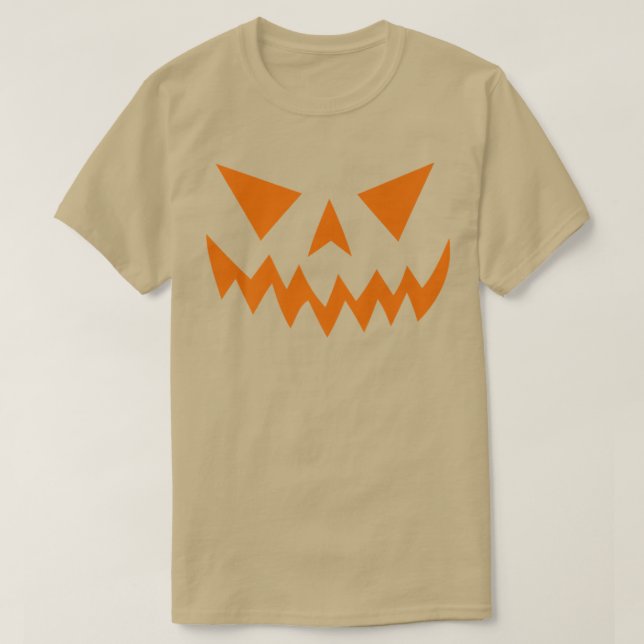 Halloween Pumpkin Face Costume Scary Jack O' Lante T-Shirt (Design vorne)
