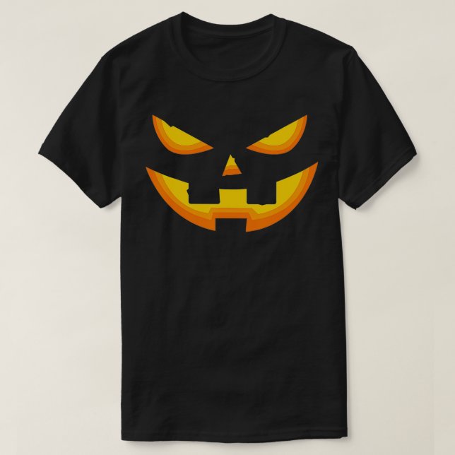 Halloween Pumpkin Face Design  T-Shirt (Design vorne)
