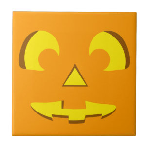 Halloween Pumpkin Face Fliese