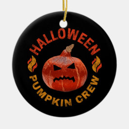 Halloween Pumpkin Face Retro Kostüm Erntedank Keramik Ornament