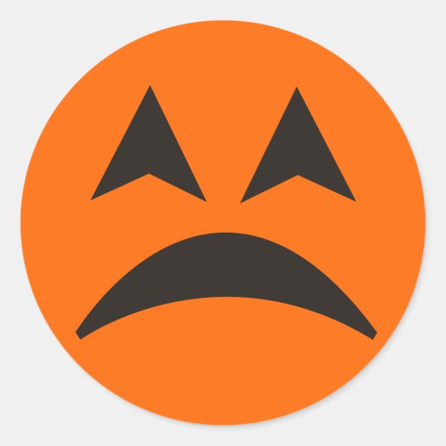 Halloween Pumpkin Face Sticker 10 (Vorderseite)