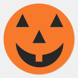 Halloween Pumpkin Face Stickers