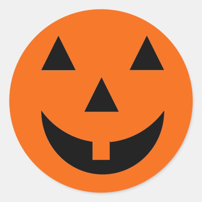 Halloween Pumpkin Face Stickers (Vorderseite)