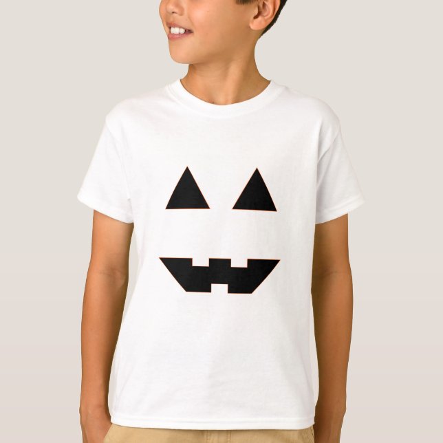 Halloween Pumpkin Face T-Shirt (Vorderseite)