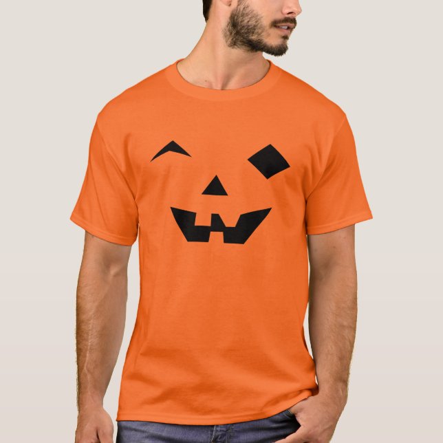 Halloween Pumpkin Face T-Shirt (Vorderseite)