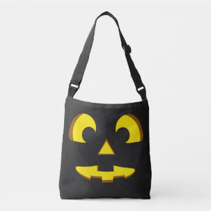 Halloween Pumpkin Face Tote Bag Tragetaschen Mit Langen Trägern