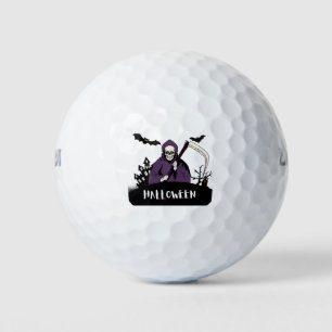 Halloween Pumpkin Face   Trick oder Treatstil Golfball