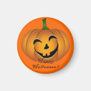 Halloween Pumpkin Face Vintag Magnet
