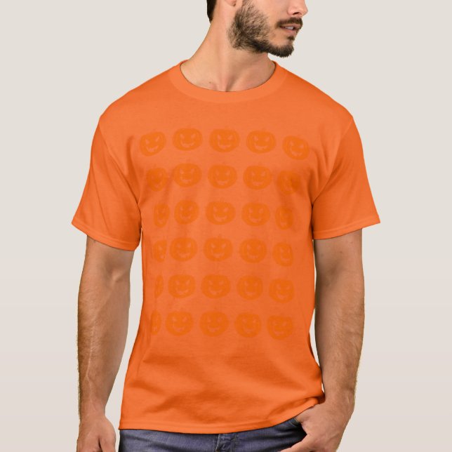 Halloween Pumpkin Faces T - Shirt (Vorderseite)