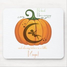 Halloween Pumpkin Fairy Design Mousepad