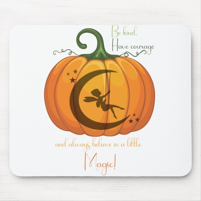 Halloween Pumpkin Fairy Design Mousepad (Vorne)