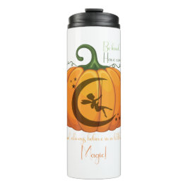 Halloween Pumpkin Fairy design Thermosbecher