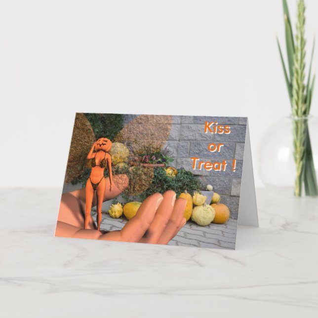 Halloween Pumpkin Fairy Karte (Vorderseite)