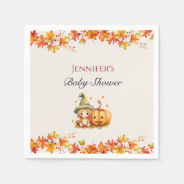 Halloween Pumpkin Fall Erntedank Kinderdusche Serviette