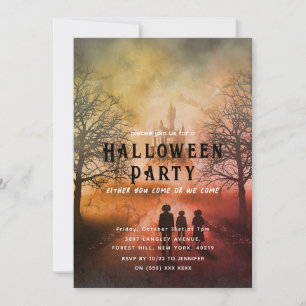 Halloween Pumpkin Familien-Party Einladung