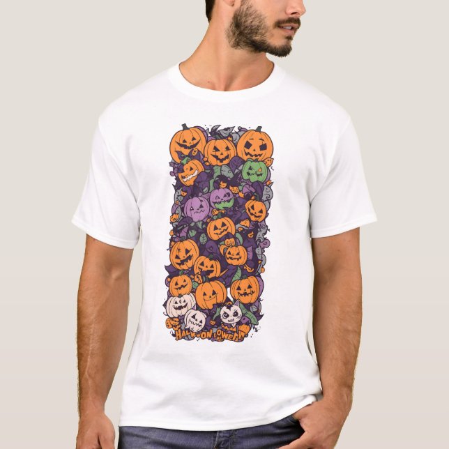 Halloween Pumpkin Fest V1 T-Shirt (Vorderseite)