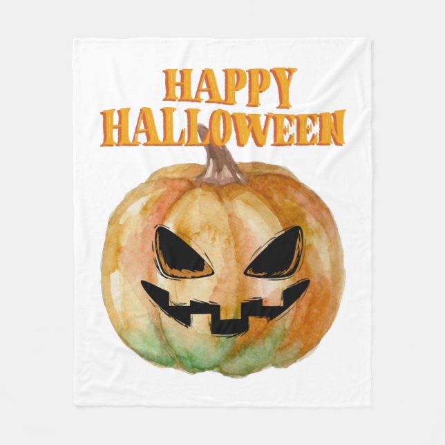 Halloween - Pumpkin Fleecedecke (Vorderseite)