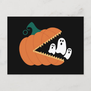 Halloween Pumpkin Funny Ghosts Boys Kids Postkarte