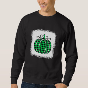 Halloween Pumpkin gebleicht Grün und Schwarz Buffa Sweatshirt