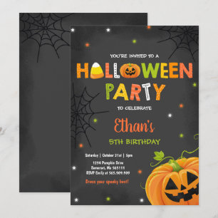 Halloween Pumpkin Geburtstag Einladung Spooktacke