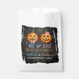 Halloween Pumpkin Gender Reveal Party Geschenktütchen