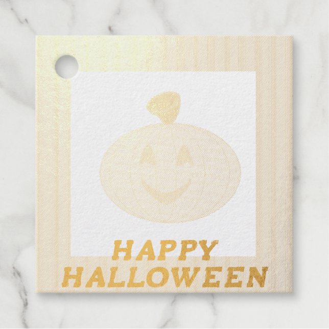 Halloween Pumpkin Geschenkanhänger (Vorderseite)