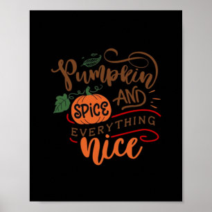 Halloween Pumpkin Gewürz und alles Gute Poster