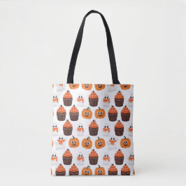 Halloween Pumpkin Ghost Cupcake Pattern