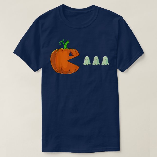 Halloween Pumpkin Ghosts Boys Kinder Frauen Männer T-Shirt (Design vorne)