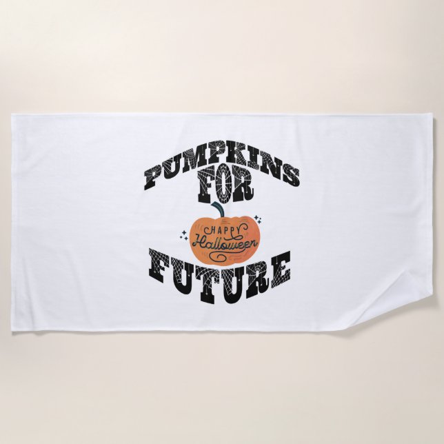 Halloween Pumpkin Halloween Strandtuch (Vorderseite)