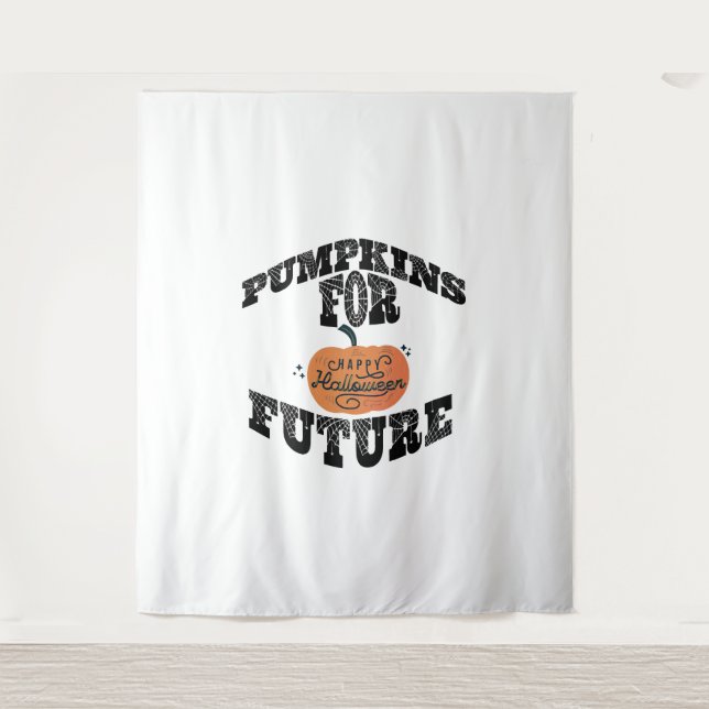 Halloween Pumpkin Halloween Wandteppich (Vorderseite)