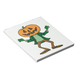 HALLOWEEN PUMPKIN HEAD NOTIZBLOCK