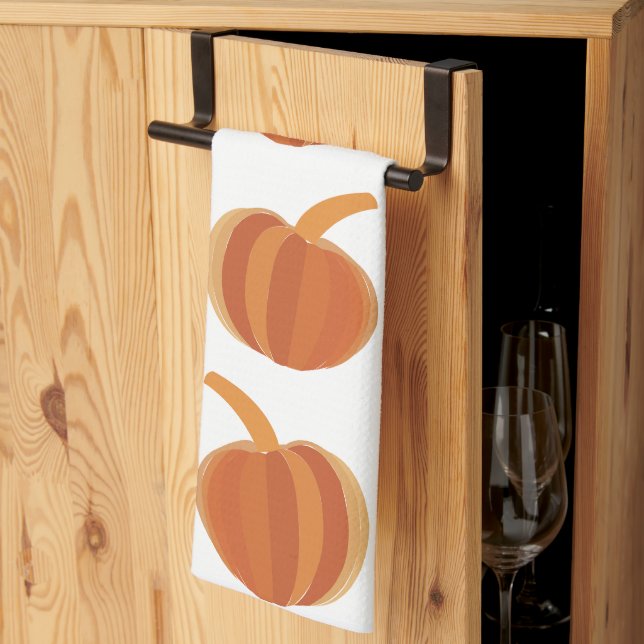 Halloween Pumpkin Herbst Geschirrtuch (Drittel gefaltet)