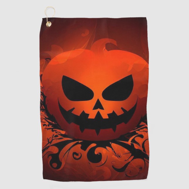 Halloween/Pumpkin/Herbst Golfhandtuch (Vorderseite)