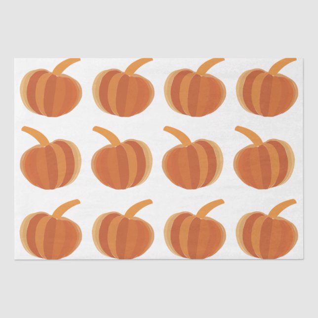 Halloween Pumpkin Herbst Seidenpapier (Vorderseite)
