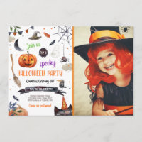 Halloween Pumpkin Hexe Kat Spider Spooky Geburtsta
