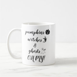 Halloween Pumpkin Hexenkurz-Zitat Kaffeetasse