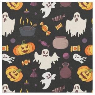Halloween Pumpkin Hexenmuster Stoff