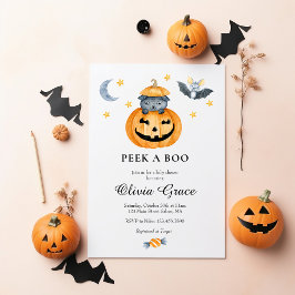 Halloween Pumpkin Jack-o-lantern Baby Shower Invit Einladung
