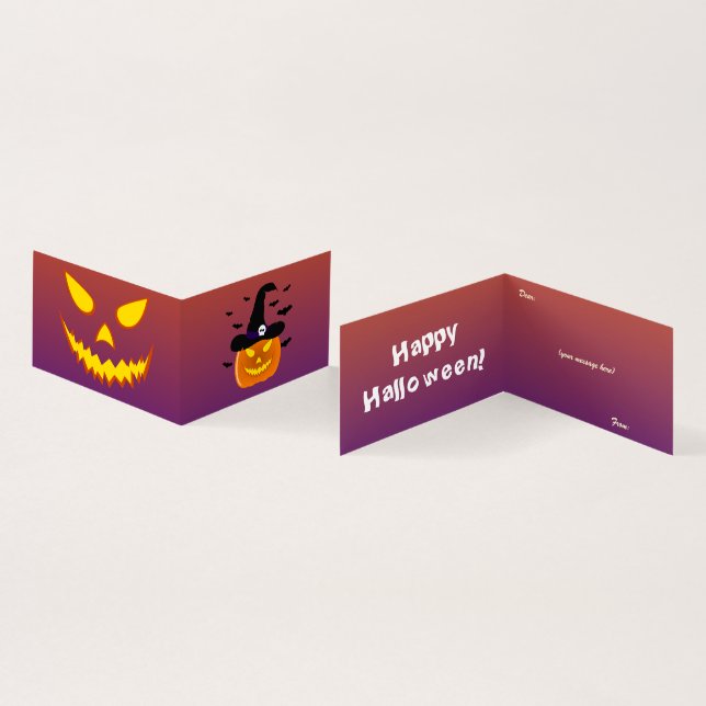 Halloween Pumpkin Jack o’ Lantern Hexenhut (Innenseite und Außenseite)